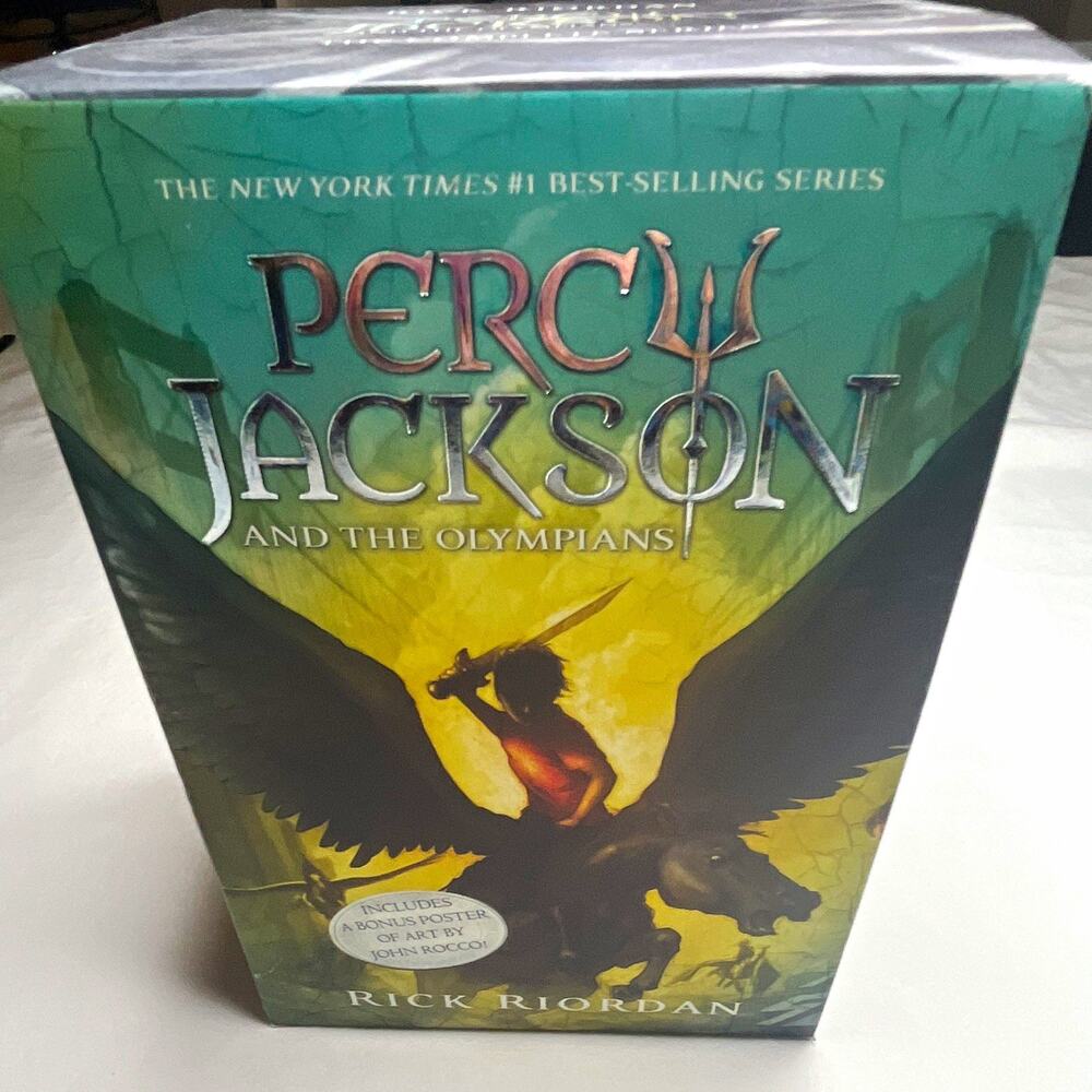 Rick Riordan Percy Jackson and the Olympians Complete Series Box Set I-V Poster